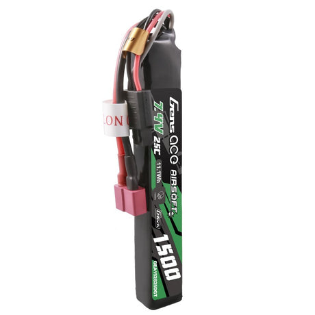 Gens ace G-Tech 25C 1500 mAh 2S1P 7,4 V Airsoft Lipo Akku mit T-Stecker