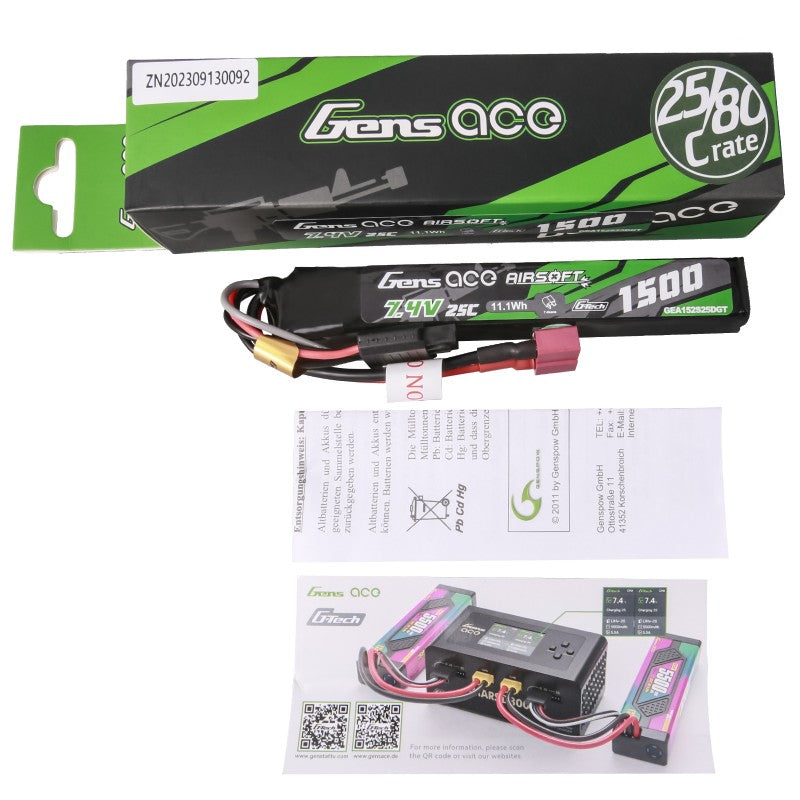 1500mAh / 2S / T Stecker