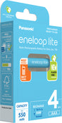 Eneloop Akku NiMH, Micro, AAA, HR03, 1.2V/550mAh Lite, Pre-charged, Re