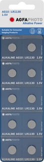 Agfaphoto Batterie Alkaline, Knopfzelle, LR54, V10GA, 1.5V Power, Reta