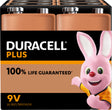 Duracell Batterie Alkaline, E-Block, 6LR61, 9V Plus, Extra Life, Retai