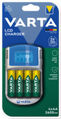 Varta Akku NiMH, Universal Ladegerät, LCD Charger inkl. Akkus, 4x Mign