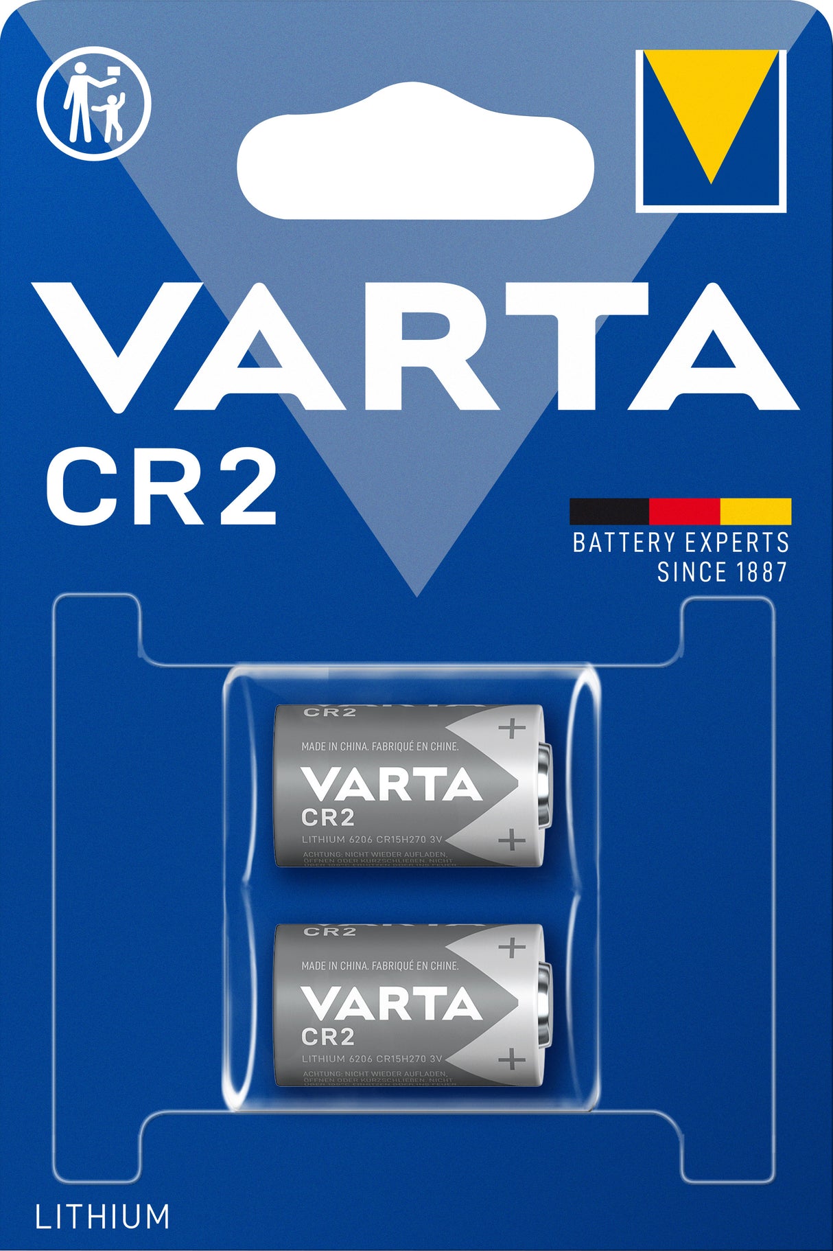 Varta Batterie Lithium CR2 3V 920mAh Photo (2er-Pack)