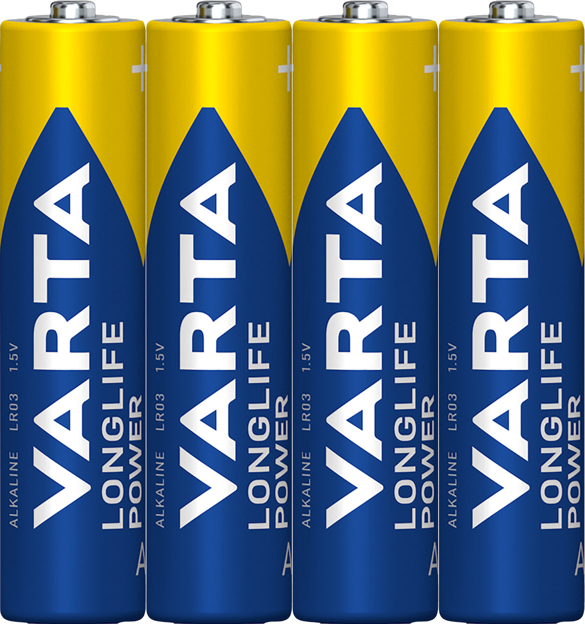 Varta Batterie Alkaline Micro AAA LR03 1,5V Longlife Power (4 Stück)