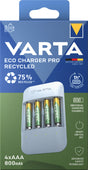 Varta Akku NiMH, Universal Ladegerät, Eco Charger Pro Recycled, inkl. 