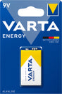 Varta Batterie Alkaline, E-Block, 6LR61, 9V Energy, Retail Blister