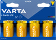 Varta Batterie Alkaline, Mono, D, LR20, 1.5V Longlife, Retail Blister 