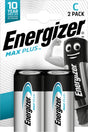 Energizer Batterie Alkaline, Baby, C, LR14, 1.5V Max Plus, Retail Blis