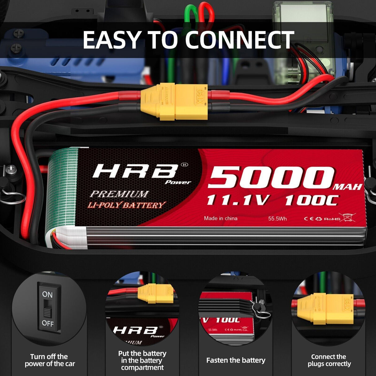 5000mAh / 3S / XT90
