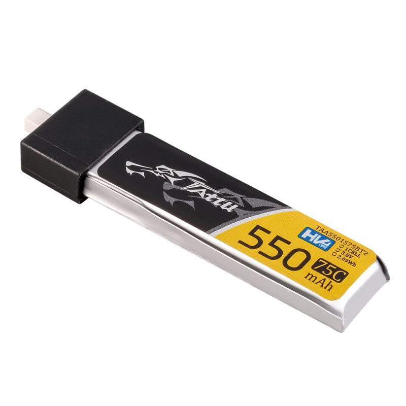 Tattu 1S 550mAh 75C 3,8V HV Lipo-Akku mit BT2.0-Stecker (5 Stück)