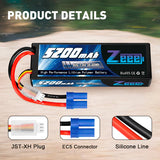 Zeee 2S 5200mAh 7,4V 80C Hardcase EC5 (2 Stück)