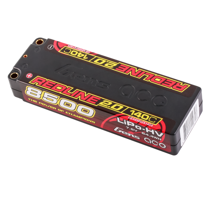 8500mAh / 2S / 5.0mm bullet