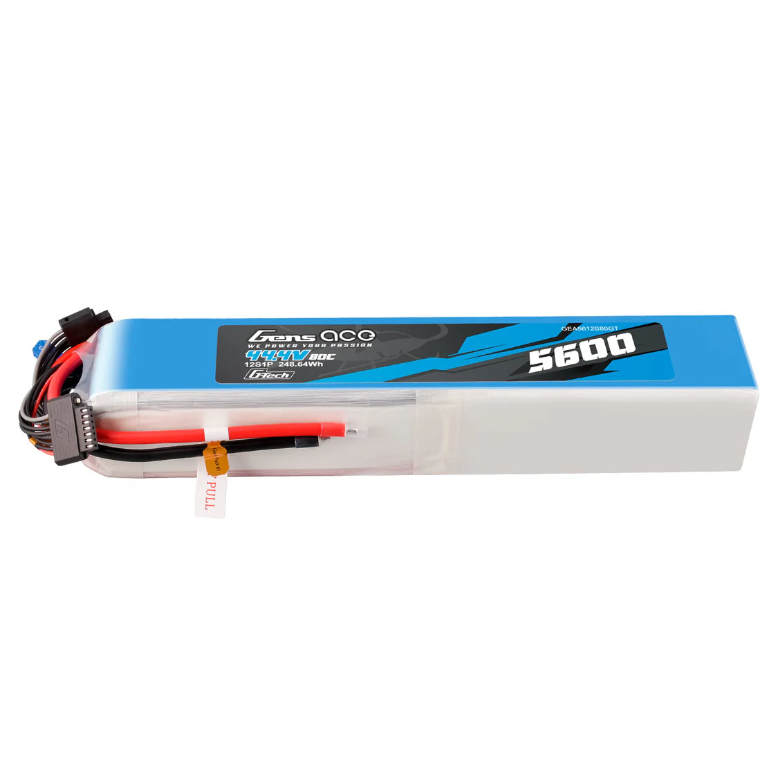GensAce G-Tech 12S LiPo Akku 5600mAh 44,4V 80C 12S1P LIPO-Akku