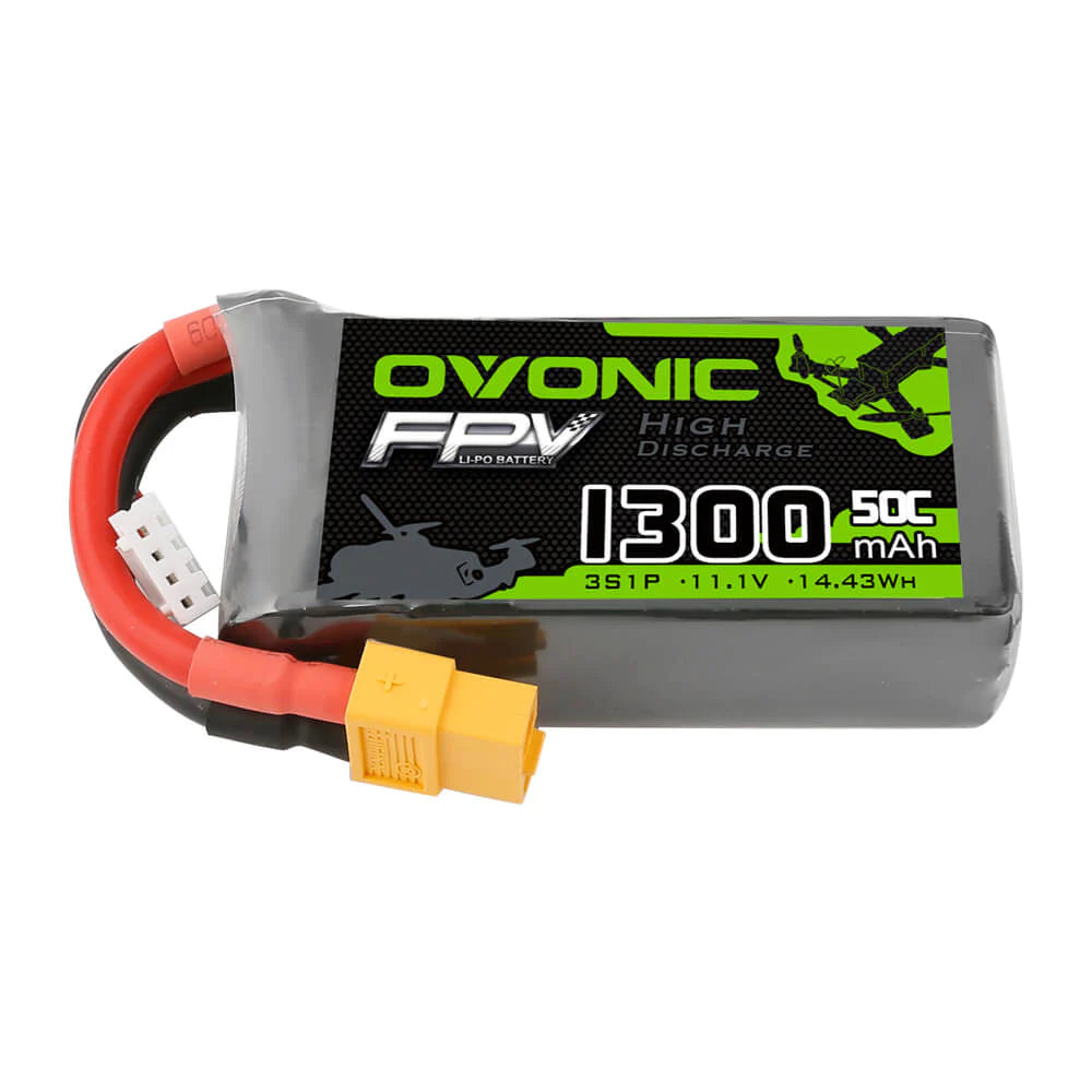 Ovonic FPV 3S 1300mAh 50C 11,1V XT60 LiPo Akku