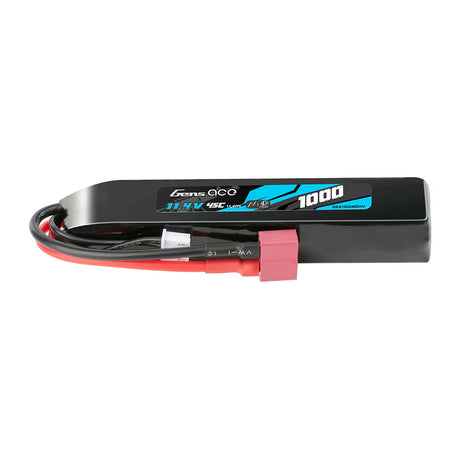 Gens Ace LiPo 1000mAh 11,4V 45C 3S1P Deans (T) Hochspannungs-LIPO-Akkupack