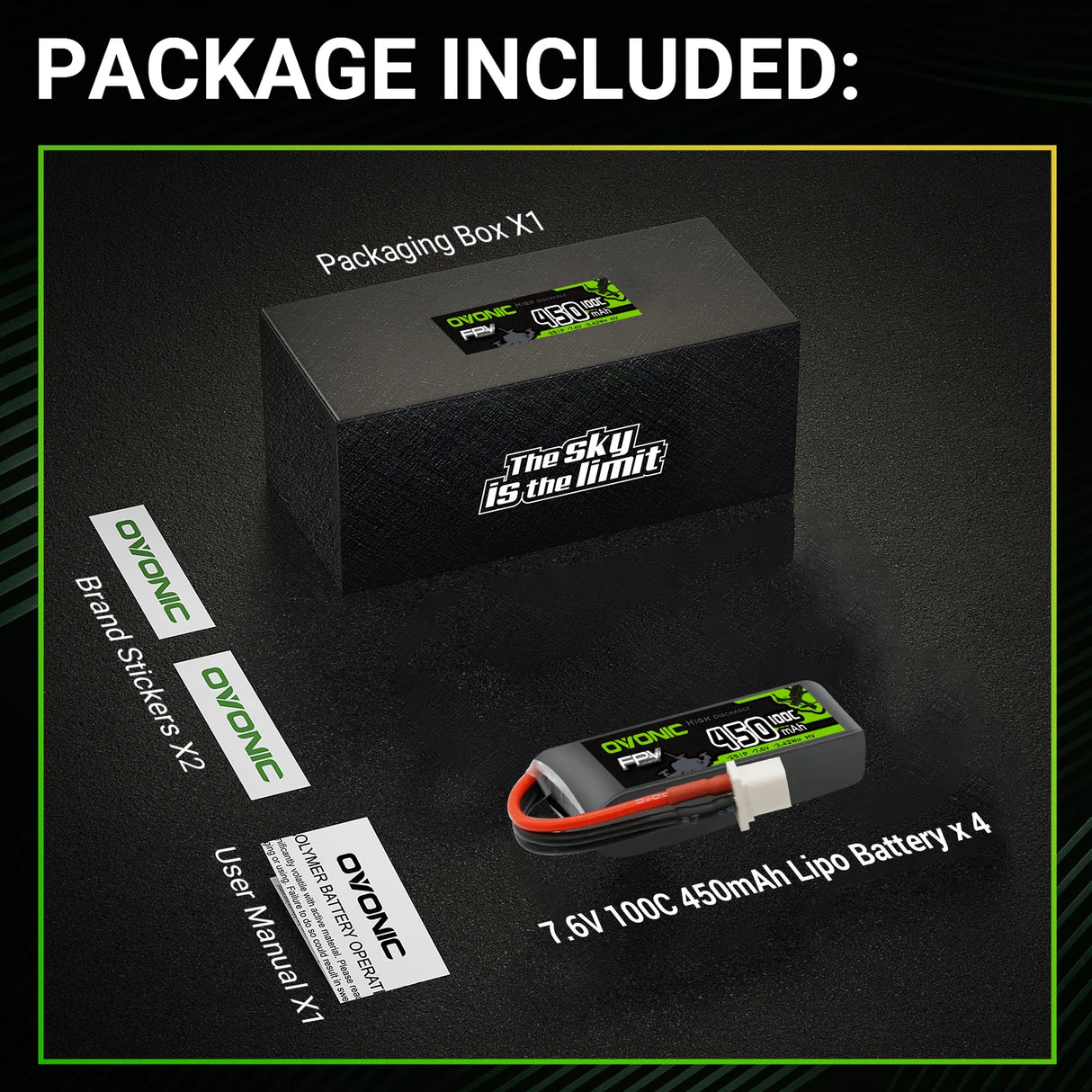 450mAh / 2S / BT3.0