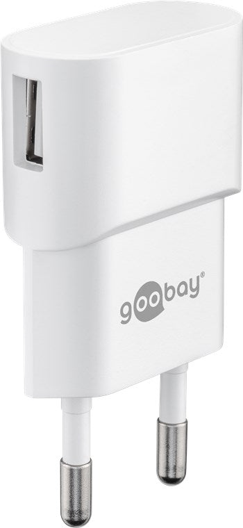 Goobay USB-C™ Ladeset 1 A - Netzteil mit Type-C™ Kabel 1m (weiß)