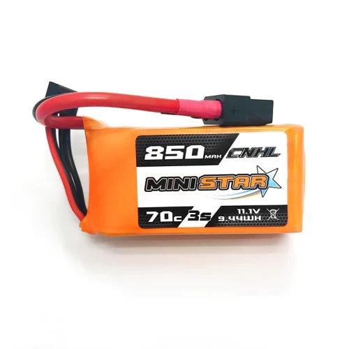 CNHL MiniStar 3S 850mAh 11,1V 70C Lipo Akku mit XT60-Stecker