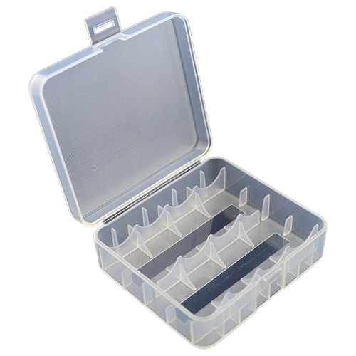 Keeppower Aufbewahrungsbox D1 für 4x 18650 oder 2x 26650 Li-Ion-Akku max. 65,5mm, nicht passend für geschützte 18650 Akkus