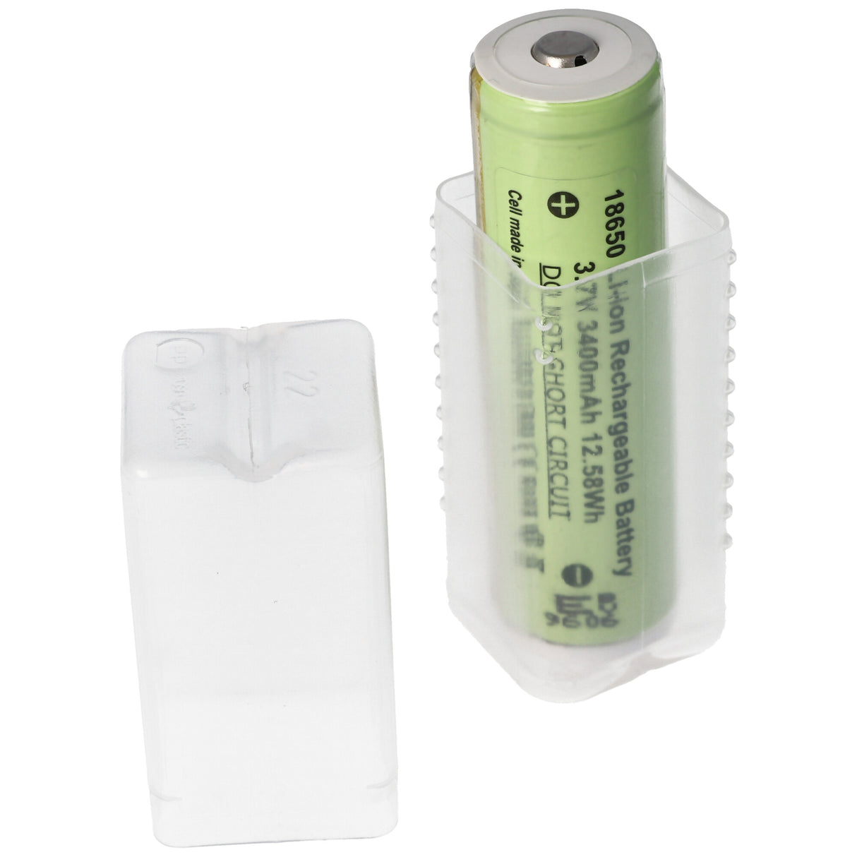 AccuCell Flexible Aufbewahrungsbox für 1 Stück Akku 21700, 20700, 18650, 18500