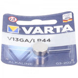 Varta V13GA, LR44, GPA76, 82, LR1154, 357A Knopfzelle