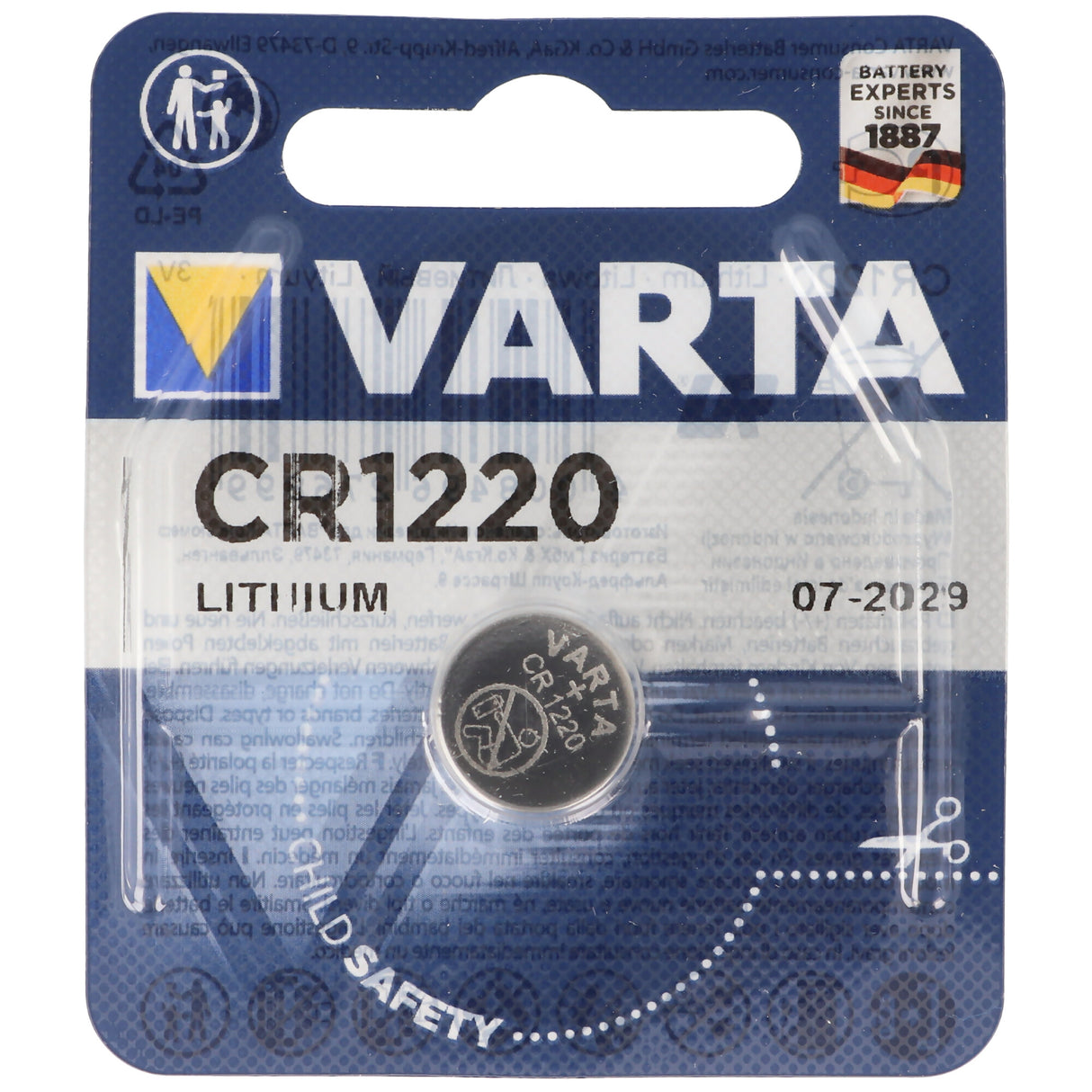 Varta CR1220 Lithium Batterie