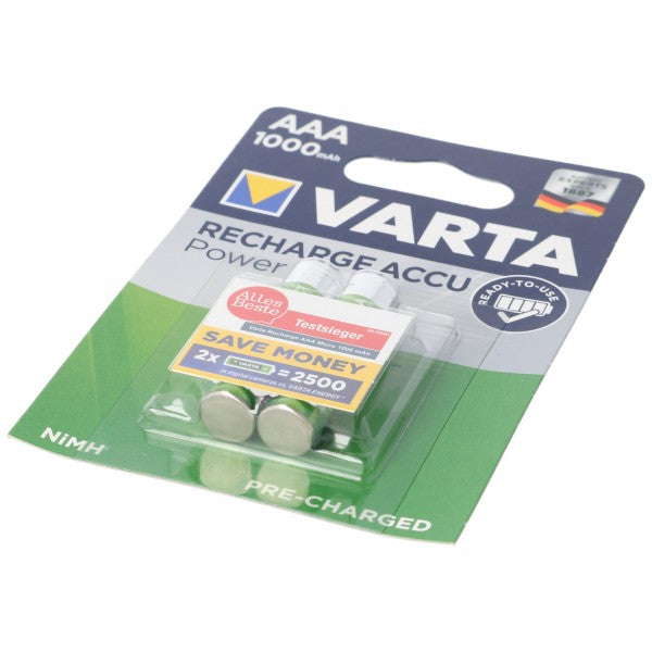 Varta 5703 Akku Micro 1,2V 1000mAh 2er Pack