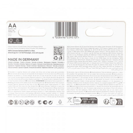 Varta Batterie Alkaline Mignon AA LR06 1,5V Blister (8-Pack)