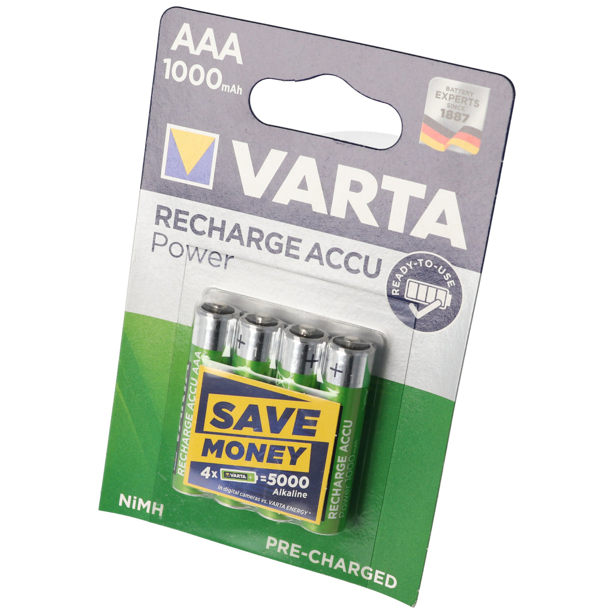 VARTA Akku AAA 1000mAh Micro LR03 4er Pack