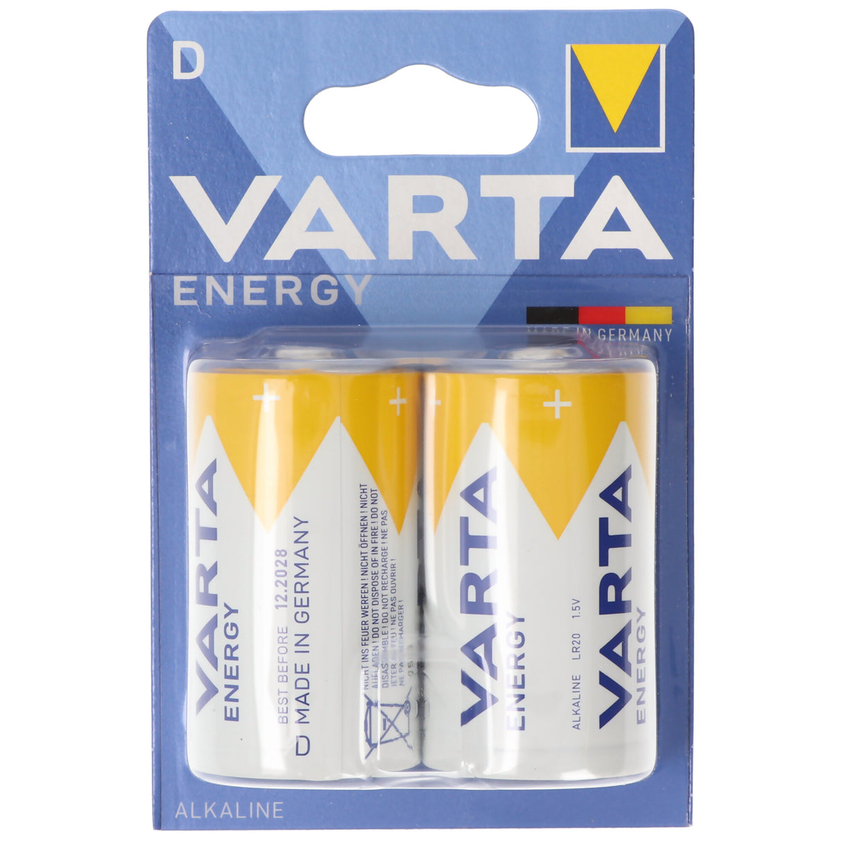 Varta Energy Batterie Alkaline Mono D LR20 1,5V 2er Pack