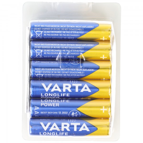 Varta Batterie Alkaline Micro AAA LR03 1,5V (24er-Pack)