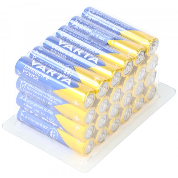 Varta Batterie Alkaline Micro AAA LR03 1,5V (24er-Pack)