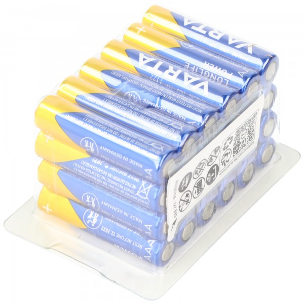 Varta Batterie Alkaline Micro AAA LR03 1,5V (24er-Pack)