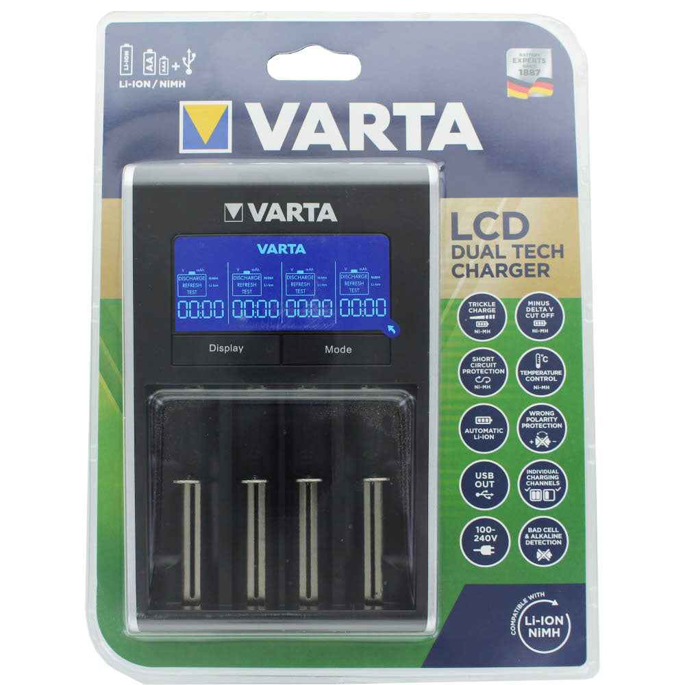 Varta Dual Tech Charger Li-Ion Akkus und NiMH AA, AAA