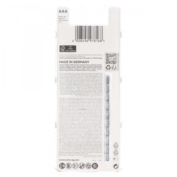 Varta Energy Batterie Alkaline Micro AAA LR03 1,5V 30er Pack