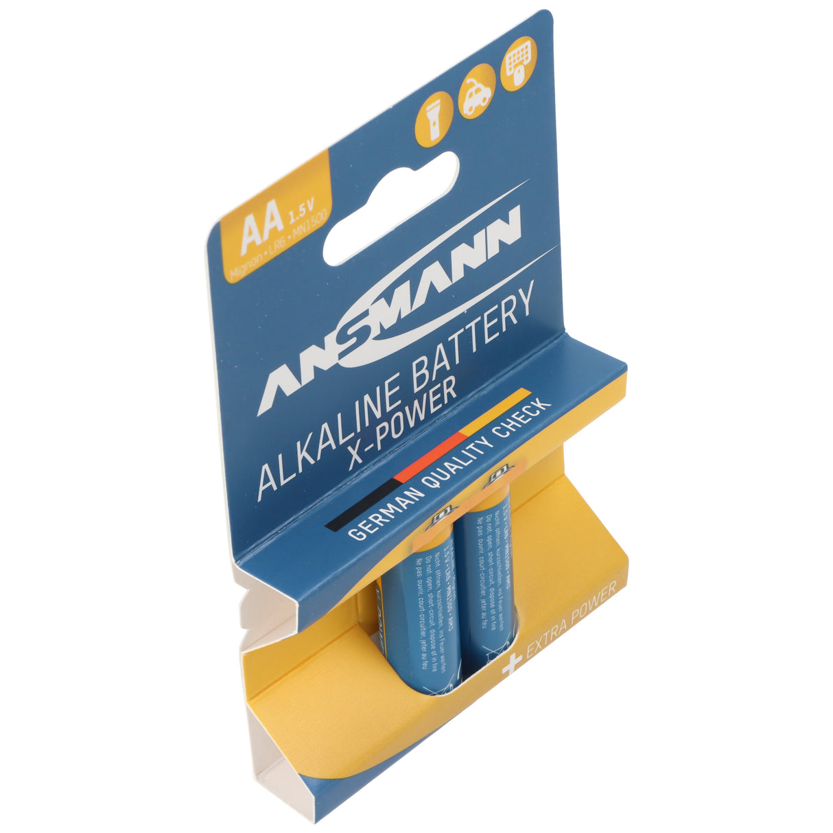 Ansmann X-Power Alkaline Batterie Mignon AA, LR6, 2er Papierblister