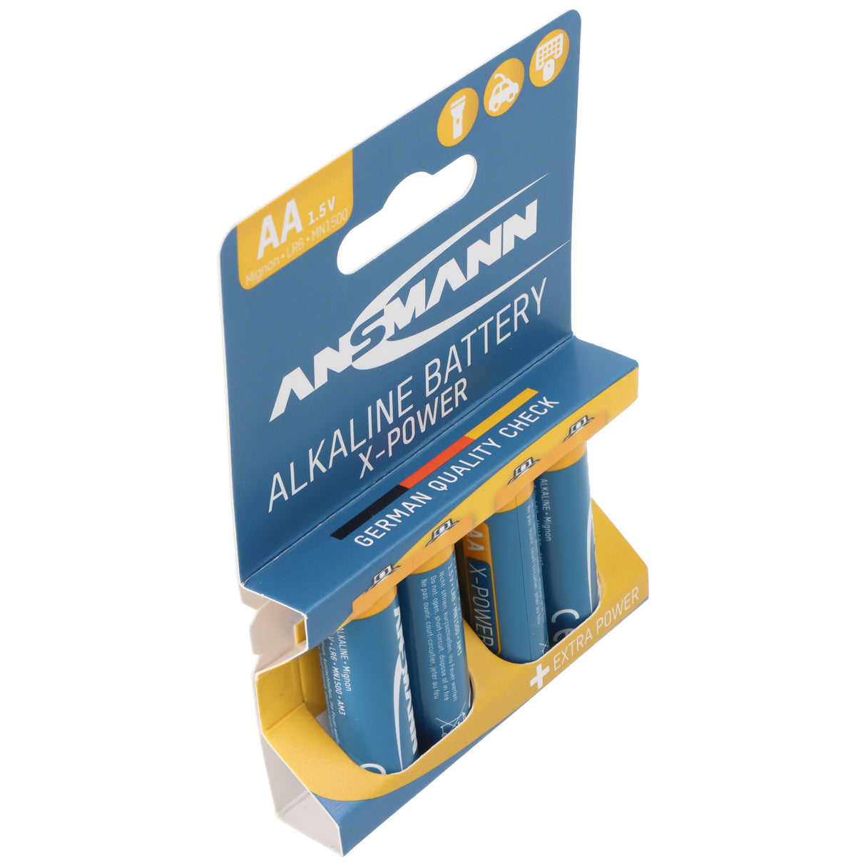 Ansmann X-Power Alkaline Batterie Mignon AA, LR6, 4er Papierblister