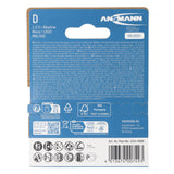 Ansmann Alkaline Mono D, LR20 Batterie, 1,5V, 2er Papierblister