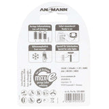 Ansmann Solar Micro / AAA Green 2er Pack perfekt für Solarleuchten