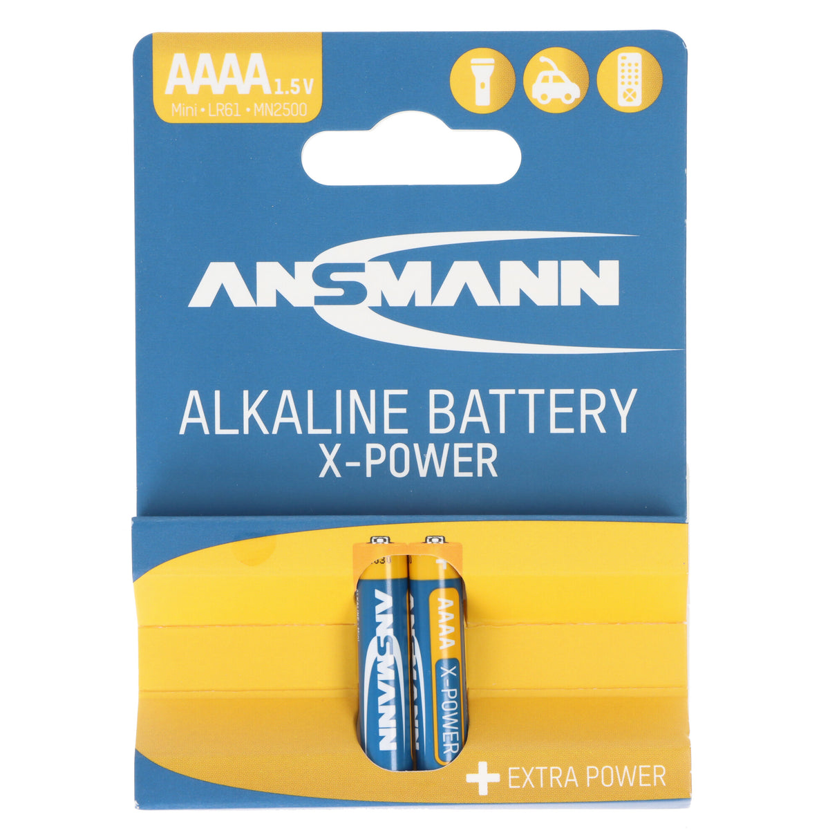 Ansmann AAAA Alkaline Batterie LR61 AAAA 41,5 x 8,3mm im 2er Pack