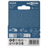 Ansmann AAAA Alkaline Batterie LR61 AAAA 41,5 x 8,3mm im 2er Pack