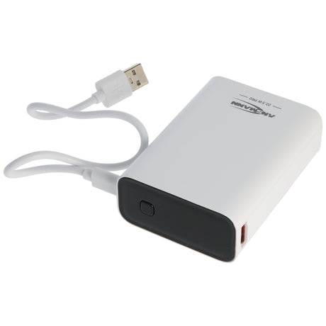 Ansmann Powerbank PB222PD 20.000mAh, schnellladefähig, ultrakompakt und leicht, weiß