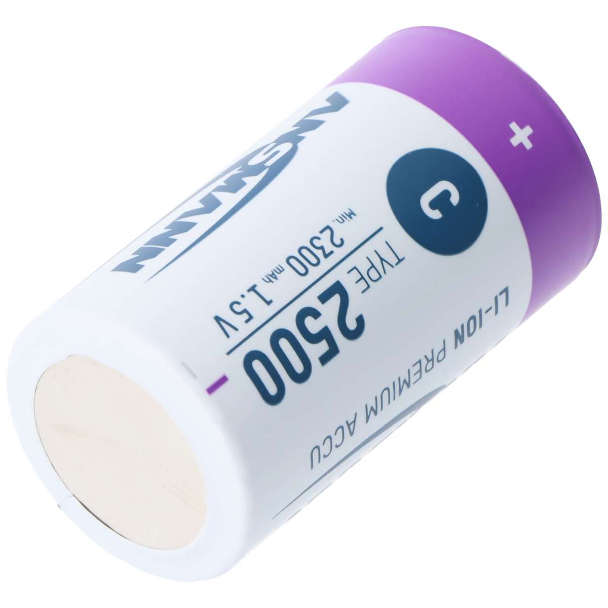 Ansmann Li.ion Akku Baby C 1,5V 2500mAh, 1313-0004, 2er Karton Blister