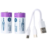 Ansmann Li.ion Akku Baby C 1,5V 2500mAh, 1313-0004, 2er Karton Blister