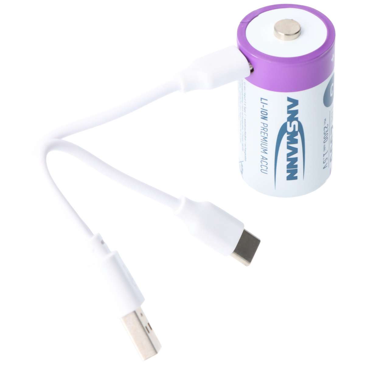 Ansmann Li.ion Akku Baby C 1,5V 2500mAh, 1313-0004, 2er Karton Blister