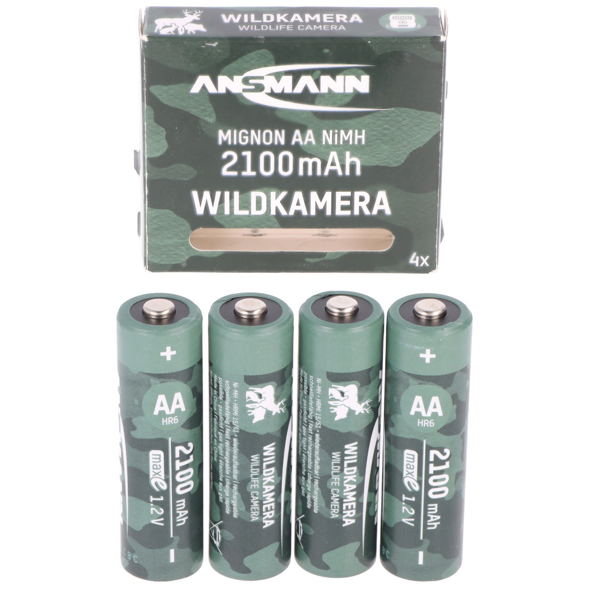 Ansmann Wildtier, Wildkamera NiMH Akku Mignon AA 2100 mAh maxE 4er Stück