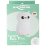 Ansmann LED-Nachtlicht Eule Finn, Silikonnachtlicht, mobiles Nachtlicht, wiederaufladbar
