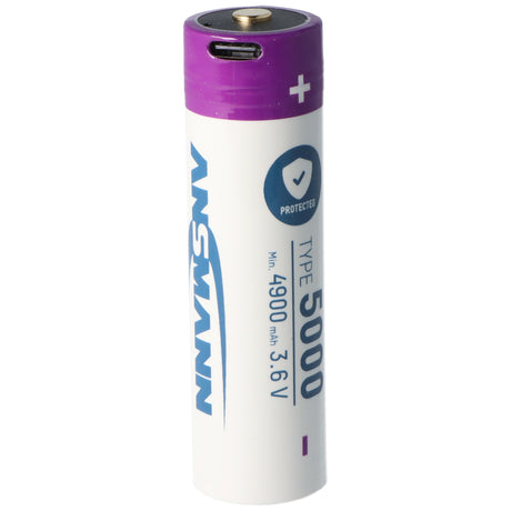 Ansmann 21700 Li-Ion Akku mit USB-C Ladebuchse, 3,6V 5000mAh, mit Schutzschaltung