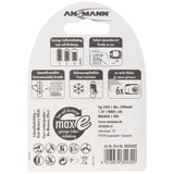Ansmann maxE plus NiMH-Akku Mignon AA 2500mAh 2er Blister