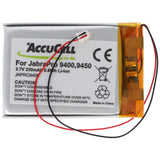 AccuCell Jabra Pro 9400 Akku, Pro 9450, Pro 9460, Pro 9465, Pro 9470, 14192-00 Akku AHB412434PJ